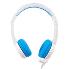 BuddyPhones School Kids on Ear Headphones - Blue-Foldable, with 1.4m long cable and built-in BuddyJack for sharing.
