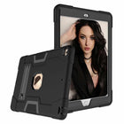 Bulk Packaging Rugged Case with Kickstand for iPad 10.2" 2021/2020/2019 - Black-Kickstand Feature - Kickstand is sturdy and works in both landscape and portrait mode, provide you more angle for watching a video, conferences, and class. More convenient and hands-free