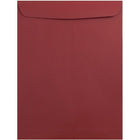 JAM Paper 10 x 13 Open End Catalog Envelopes with Gum Closure - Dark Red - 50 Pack (31287541I)-Dark Red Open End Catalog Envelopes