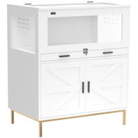 PawHut Hamster Cage with Storage Cabinet, Guinea Pig Cage with Tray-Features a 29.1" x 17.5" x 13.2" interior, offering ample space for pets to play
