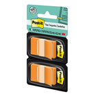Post-it 1" x 1.7" Flags - Orange - 50 Flags/Dispenser - 2 Dispensers/Pack-Bright, colourful flags make it easy to find important pages quickly