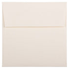 JAM Paper Square Strathmore Invitation Envelopes - 6" x 6" - Natural White Wove - 25 Pack (191278)-Strathmore Natural White Wove Square Envelopes