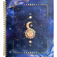Mead Free Spirit Notebook, 160 Pages, 10-1/2" x 8", Moon Child-Durable paper cover available in a fashionable design with gold foil accents