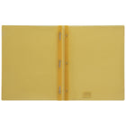 Staples 3-Prong Fastener Poly Report Cover - Yellow-Sheet Capacity: 80