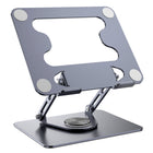ShoppingAll Laptop Stand with 360° Rotating Base for up to 17.3" Devices - Grey-360° Rotating Base – Effortlessly switch between viewing angles with the smooth-turning base.