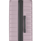 Bugatti Mecca Collection 30" Hardside Checked Spinner Luggage - Lilac-Lined interior with dividing panel, practical pockets, and tightening straps to keep content organized and in place
