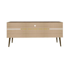 Manhattan Comfort Bradley 62.99" Mid-Century Modern TV Stand - Rustic Brown and Yellow-10