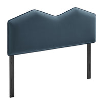 Modway Cosette Performance Velvet King Size Headboard - Cadet Blue-Stain-Resistant Performance Velvet