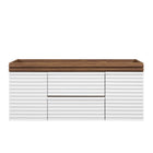 Modway Render 48" Single Sink Compatible Bathroom Vanity Cabinet - White/Walnut-9