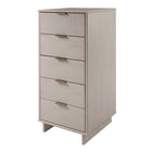 Manhattan Comfort Granville 23.62" Modern Tall Narrow Dresser - Light Grey-Home Assembly Required. All Hardware Included
