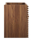 Modway Render 18" Wall-Mount Bathroom Vanity Cabinet - Walnut-MDF and Particleboard