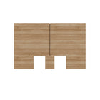 Nexera James Headboard - Full Size - Brown Oak-Modern Aesthetic: Elevate your bedroom decor with a modern headboard featuring clean lines and a minimalist design