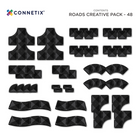 Connetix Roads Creative Pack - 48 Pieces-Choking hazard - small parts. Not for children under 3 years. This product contains small magnets. If broken please dispose of it immediately. Swallowing magnets can be potentially harmful and dangerous, seek medical attention immediately