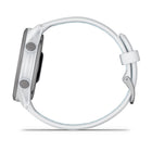 Garmin Forerunner 170 Music Smartwatch - Whitestone with Whitestone/Cloud Blue Band-On-The-Go Features allow you to download your Spotify, Amazon Music, or Deezer playlists directly to your watch for phone-free listening (subscription may be required) and make contactless payments right from your wrist with Garmin Pay