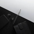 Parker Jotter Ballpoint Pen - Bond Street Black with Chrome Trim - Medium Point - Blue Ink-Signature retractable design opens and closes with a satisfying click
