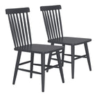 Zuo Zeilen Dining Chair - Black - Set of 2-Assembly not required