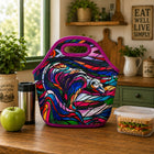 Oscardo Salmon Hunter by Don Chase Lunch Bag-Insulated & Food-Safe Lunch Bag - Keeps food and beverages cool or warm for up to 4 hours. Made from PVC-free, BPA-free, and latex-free materials for safe, everyday use