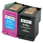 Nexink HP 67XL/67 Remanufactured Ink Cartridges - High Yield - Black/Colour Combo - 2 Pack-Reliable performance, remarkable results