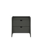 Manhattan Comfort Coney 19.68" Mid-Century Modern Nightstand - Grey-Mid-Century Modern Nightstand for Bedroom Use