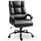 Vinsetto Ergonomic Adjustable Height Rocker Office Chair-Ergonomic line design, double-tier headrest, back and seat padding, and padded armrest provide extra comfort