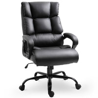 Vinsetto Ergonomic Adjustable Height Rocker Office Chair-Ergonomic line design, double-tier headrest, back and seat padding, and padded armrest provide extra comfort