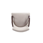 Manhattan Comfort Shubert Modern Faux Leather and Velvet Upholstered Dining Chair Set - Light Grey - Set of 6-30 Day Limited Manufacturer's Warranty