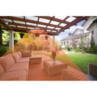 Westinghouse 1500-Watt Hanging Infrared Electric Patio Heater - Silver-Easy installation with the chain and hook provided, just hang it up it and turn it on!