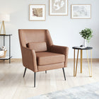 Zuo Ontario Accent Chair - Vintage Brown-Chair Weight Capacity: Supports up to 330 lb