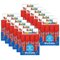 Kwik Stix Solid Tempera Paint Sticks - Red - 12/Pack - 12 Pack-Individual coloured Kwik Stix for the ones your use the most!