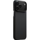 PITAKA Tactile Woven Case for iPhone 17 Pro Max - Black/Grey-Powered by our exclusive PitaTap technology