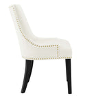 Modway Marquis Performance Velvet Dining Chairs - White - 2 Pack-Non-Marking Foot Caps