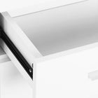 HOMCOM 41.75" L High Gloss Sideboard with 2 Drawers and 3 Doors - White-Easy ssembly required