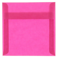 JAM Paper Square Translucent Vellum Invitation Envelopes - 8.5" x 8.5" - Magenta Pink - 25 Pack (1592151)-Color: Magenta Pink