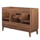Modway Render 48" Single Sink Compatible Bathroom Vanity Cabinet - Walnut-Soft-Close Doors