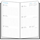 W. Maxwell 2027 Troy Weekly Planner - 3.5" x 6.75" - Black-Planner Format: Week to view