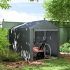 Outsunny 5.2' x 7.2' Portable Shed-UV-resistant garden shed protects against weather and dirt
