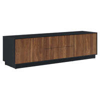 Modway Holden 63" TV Stand - Black Walnut-MDF and Particleboard