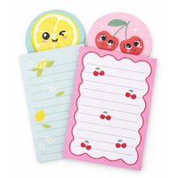 Merangue Magnetic Memo Pad - Lemon & Cherry-Magnetic notepad
