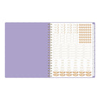 Cambridge 2026-27 Workstyle Focus Weekly/Monthly Planner - 11"x 9" - Purple - Bilingual-One month per 2 page spread has open daily blocks and weekly notes sections 