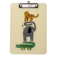Pep Rally Plastic Clipboard - Letter Size - Wild at Heart-Holds standard letter-size papers (8.5" x 11")