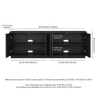 Hudson&Canal Mansfield TV Stand for TV's up to 78" - Black Grain-8