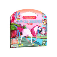 eeBoo Magical Creatures Sticker Book-Over 200 single-use stickers in 3 sizes: large, extra-large, and giant