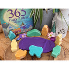 Yellow Door Little Lands Fantasy Figures 8-Piece Set-Made using a durable stone mix, they are robust enough for outdoor and messy play.