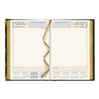 Brownline 2026 Executive Daily Planner - 7-1/8" x 4-7/8" - Assorted Colours - Trilingual-Coloured world map, calendar for 8 months on each spread
