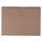 Gry Mattr Spiral Notebook - 8-1/2" x 11" - Lined - 80 Sheets - Tan-Cover made from almond by-product material