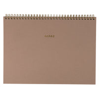 Gry Mattr Spiral Notebook - 8-1/2" x 11" - Lined - 80 Sheets - Tan-Cover made from almond by-product material