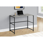 Monarch Specialties 7778 40" Computer Desk - Grey/Black Metal-Versatile in any home office setting, finished on all sides