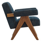 Modway Lyra Fabric Armchair - Azure Fabric-Dense Foam Padding