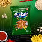 Kurkure Chilli Chatka Flavoured Snacks - 115g - 30 Pack-30 bags per pack