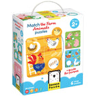 Banana Panda Match the Farm Animals Puzzle Set-Colourful illustrated design includes names for all of the animals encouraging recall and learning
